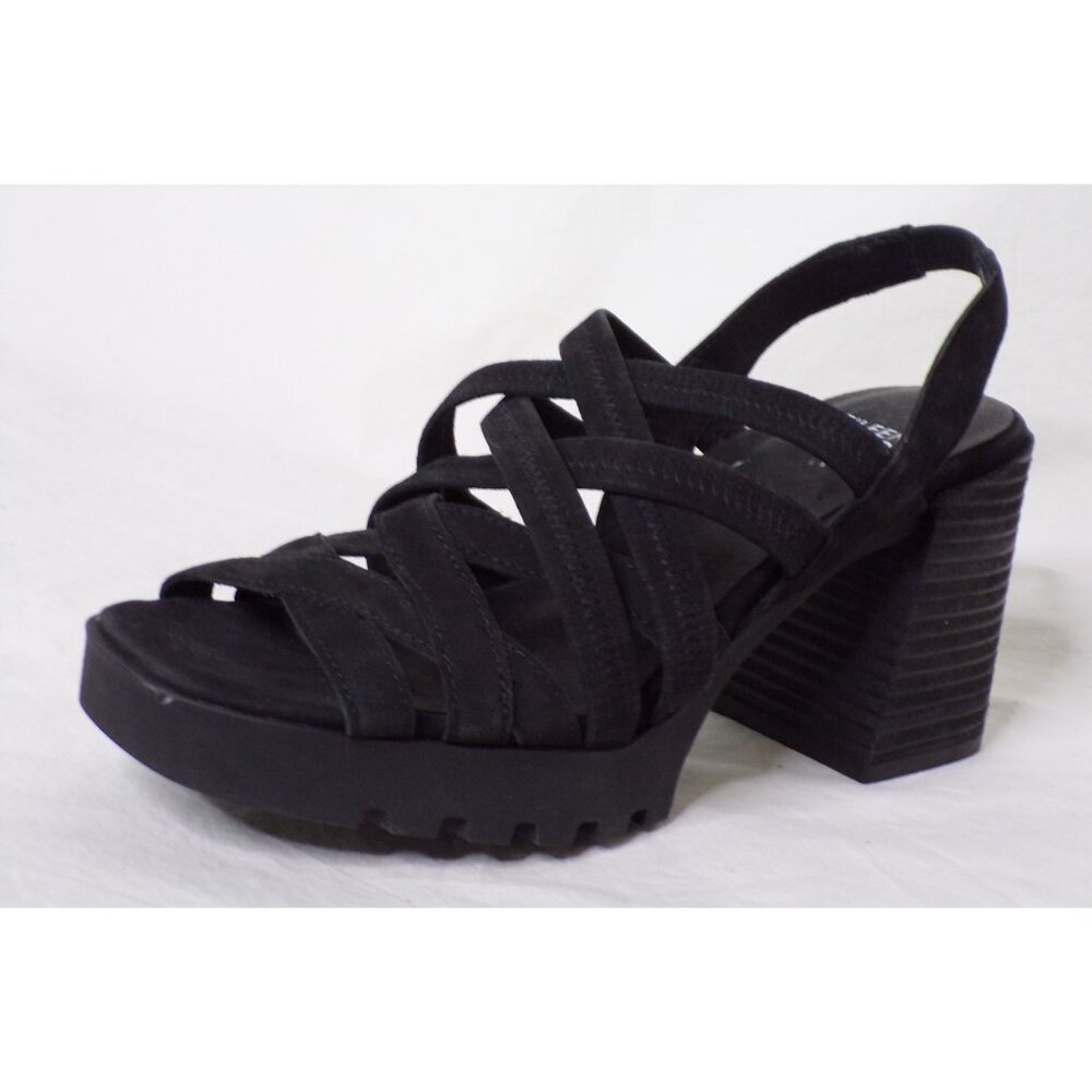 🆕 EILEEN FISHER Tally Strappy Platform Sandal Shoe Black 7 - Picture 12 of 14